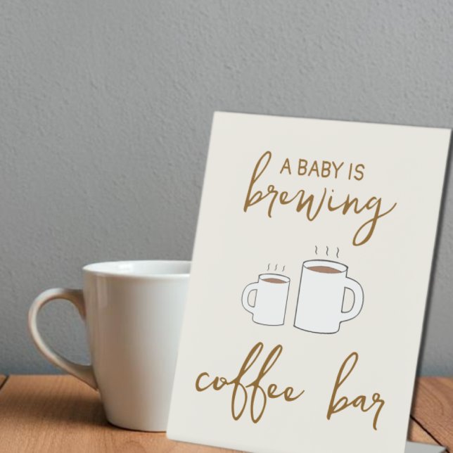 Signe De Table Un bébé brasse du Baby shower (Créateur téléchargé)