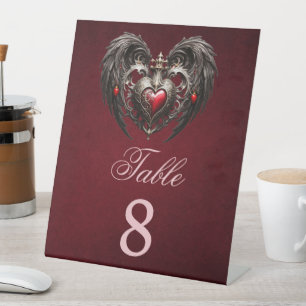 Signe De Table Un coeur gothique étonnant