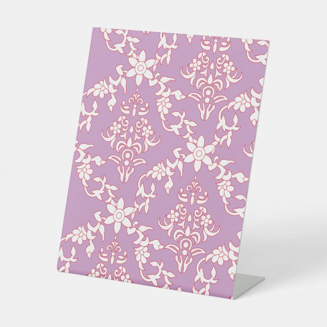 Signe De Table Un design textile dynamique avec des motifs comple (Recto)