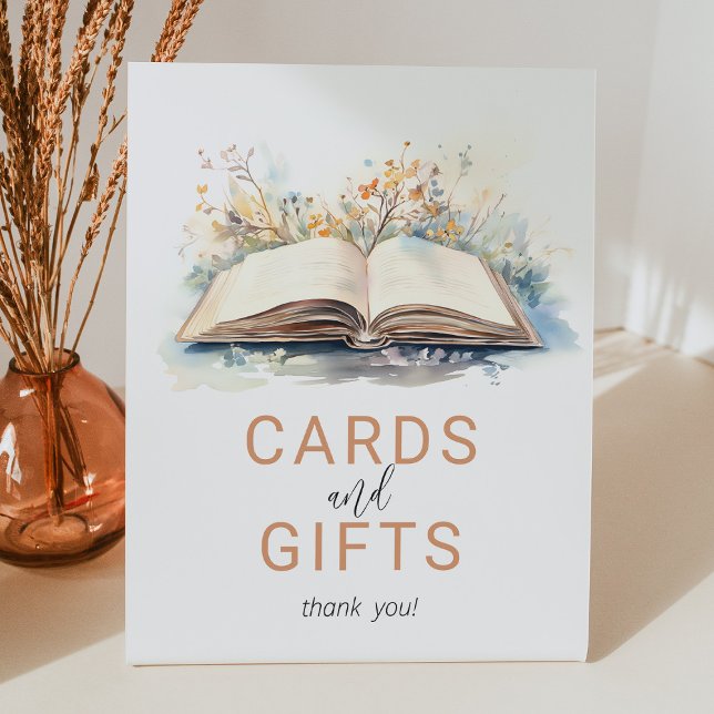 Signe De Table Un nouveau chapitre Cartes de Baby shower et cadea (Créateur téléchargé)