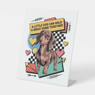 Signe De Table Un petit chien peut rassembler une grande maison