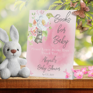 Signe De Table Un petit lapin doux livres de Baby shower pour béb