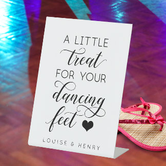 Signe De Table Un Petit Plaisir Pour Vos Pieds De Danse Flip Flop