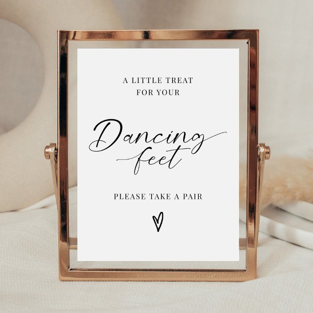 Signe De Table Un Petit Plaisir Pour Vos Pieds De Danse Mariage (Créateur téléchargé)