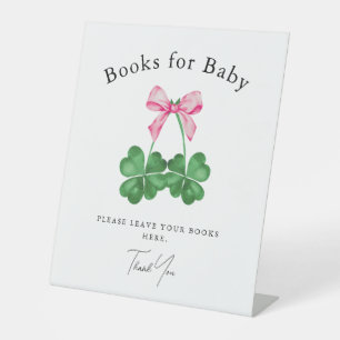 Signe De Table Un peu de chance Charm Shamrock Livres pour Baby S