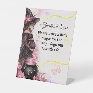 Signe De Table Une Baby Shower Rose pour Halloween: Un Bébé est e