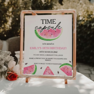 Signe De Table Une Capsule Melon Watermelon Time Capsule