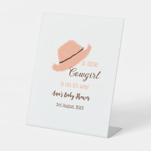 Signe De Table Une petite cow-girl est en chemin baby shower oran
