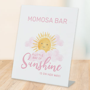 Signe De Table Une petite touche de soleil Baby Shower Momosa Bar