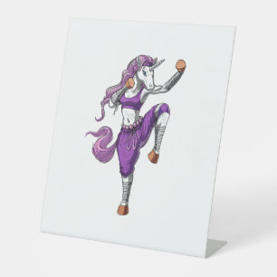 Signe De Table Unicorn Ninja Karate Kickboxe Muay Thai Martial