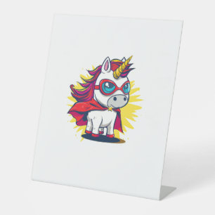 Signe De Table Unicorne cool avec Superhero Cape Costume Long Sle