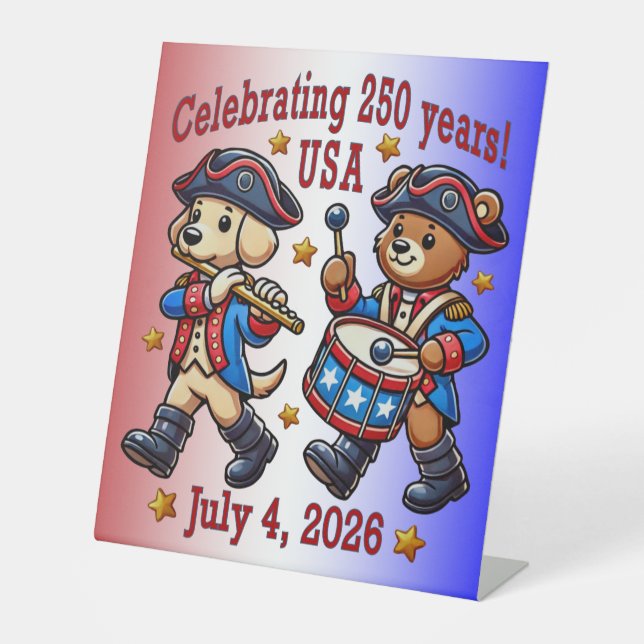 Signe De Table USA 250th Anniversary Souvenir - Patriotique (Recto)