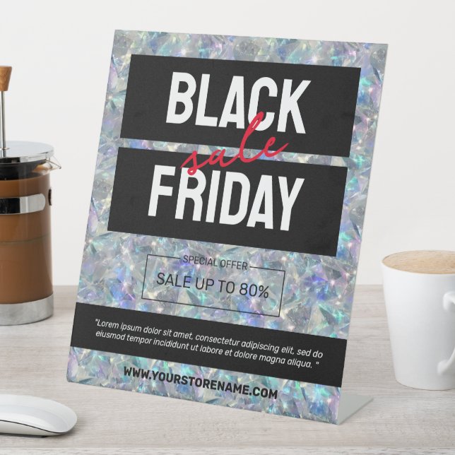 Signe De Table Vente d'Arrière - plan en pierre optique holograph (In SItu)