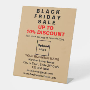 Signe De Table Vente du Black Friday Entreprise sur Marron Clair