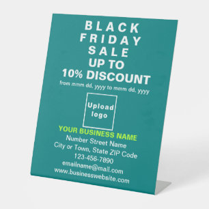 Signe De Table Vente du Black Friday Entreprise sur Teal Green