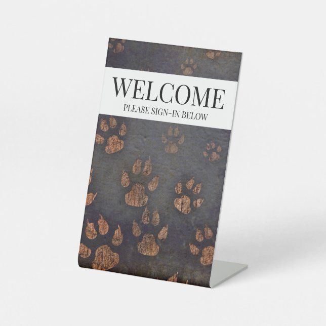 Signe De Table Vétérinaire d'accueil (Recto)