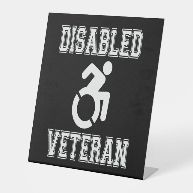 Signe De Table Vétérinaire handicapé (Recto)
