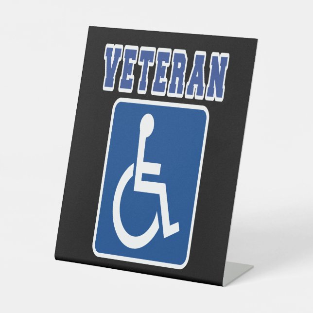 Signe De Table Vétérinaire handicapé handicapé (Recto)