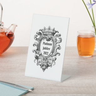 Signe De Table Vintage Look Platinum Jubilee 2022
