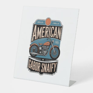 Signe De Table Vintage moto américain