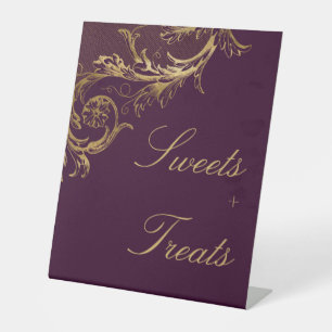 Signe De Table Vintage Puprole Gold Damask Sweets Traitements Mar