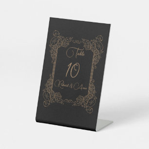 Signe De Table Vintage Romantique Steampunk Fairytale Numéro de t