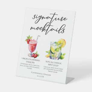 Signe De Table Virgin Strawberry Daiquiri Mint Julep Mocktails