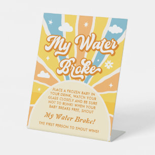 Signe De Table Voici le Baby shower Soleil My Water Broke Jeu