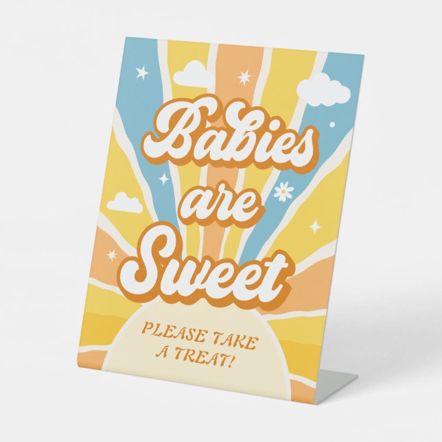 Signe De Table Voici le Fils Baby shower Favor (Recto)