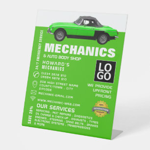 Signe De Table Voiture classique, mécanique automobile et réparat