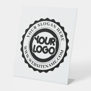 Signe De Table Votre logo d'entreprise personnalisé