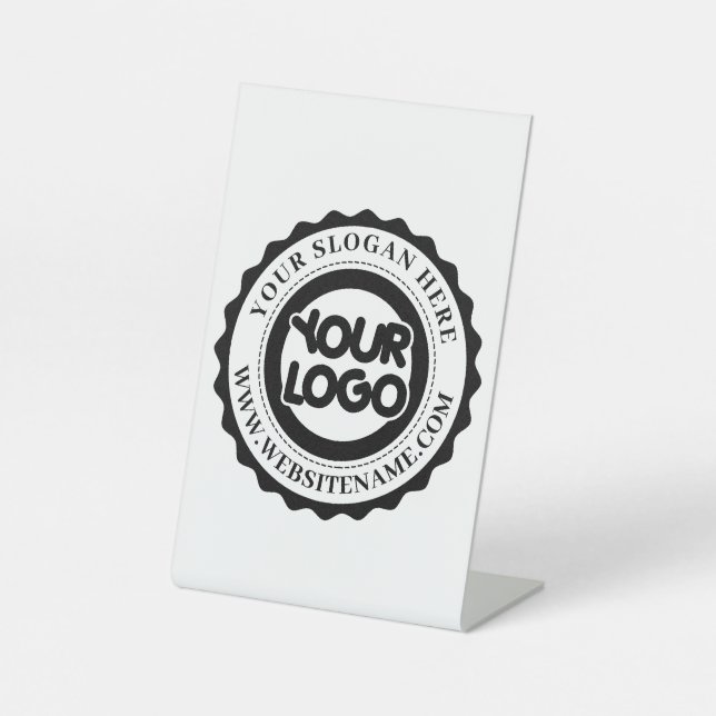 Signe De Table Votre logo d'entreprise personnalisé (Recto)