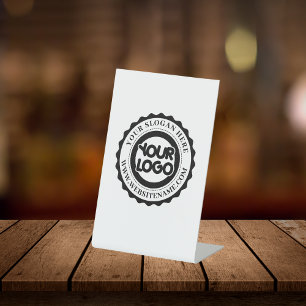 Signe De Table Votre logo d'entreprise personnalisé