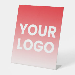 Signe De Table Votre logo et le dégradé de couleurs Arrière - pla