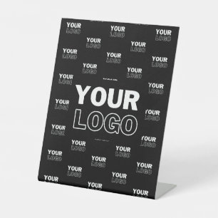 Signe De Table Votre logo et votre logo de répétition Arrière - p