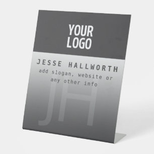 Signe De Table Votre logo, nom commercial et monogramme