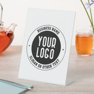 Signe De Table Votre logo ou conception d'entreprise Texte édit