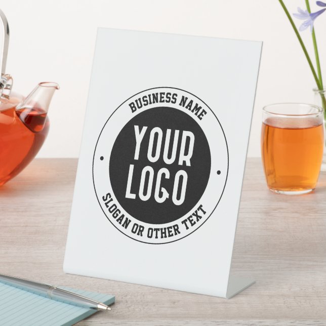 Signe De Table Votre logo ou conception d'entreprise | Texte édit (In SItu)