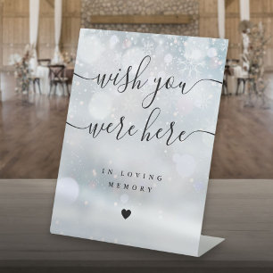 Signe De Table Vous étiez ici en souvenir affectueux Hiver