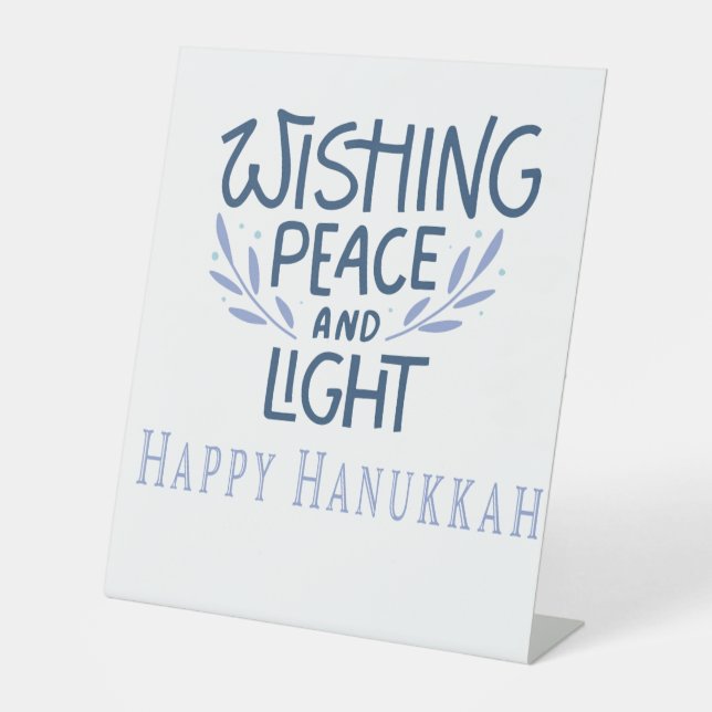 Signe De Table vous souhaitant un joyeux Hanukka (Recto)