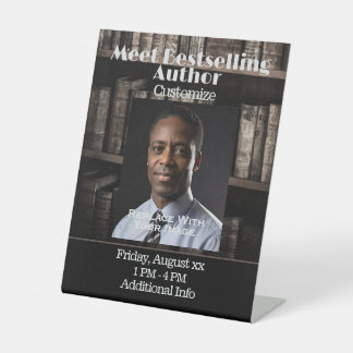 Signe De Table Voyez l'auteur Botablette Arrière - plan Piédestal