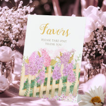 Watercolor Lilac She's Fresh Bridal Shower Favors