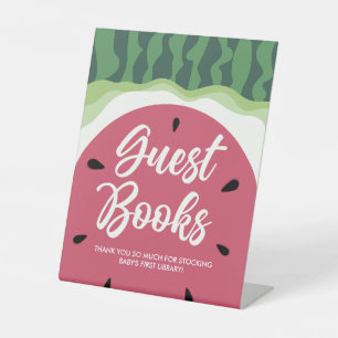 Signe De Table Watermelon Guest Books Baby shower d'été