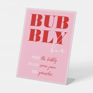 Signe De Table Week-end Gras Rose & Rouge Bachelorette