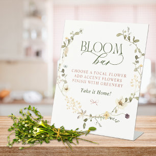 Signe De Table Whimsal Fairytale Garden & Bows Bloom Bar