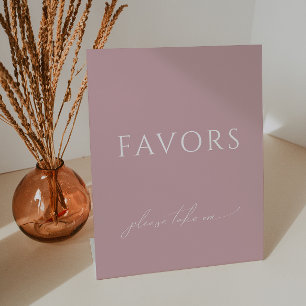 Signe De Table Whimsical Dusty Baby shower Rose Faveurs