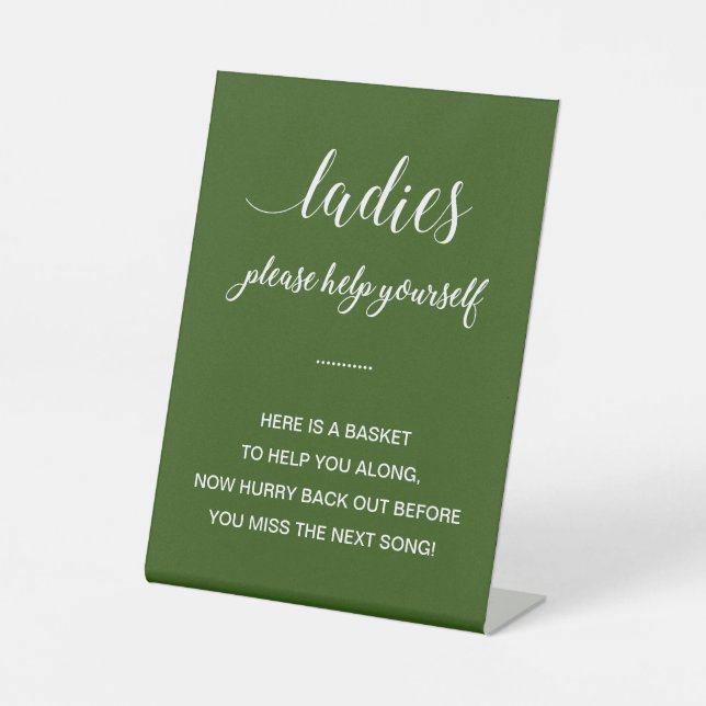 Signe De Table White Green Dames Salle de bain Panier Articles Ma (Recto)