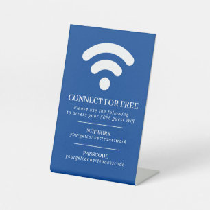 Signe De Table Wifi code code d'accès informations client personn