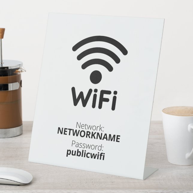 Signe De Table Wifi Gratuit (In SItu)