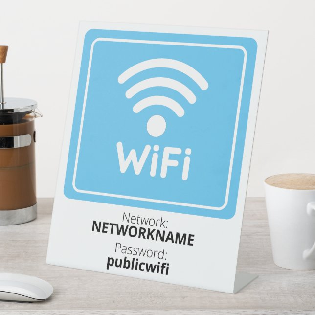 Signe De Table Wifi Gratuit (In SItu)